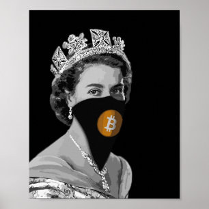 POSTER REINE DE CRYPTO-CRYPTO BITCOIN