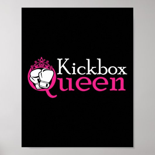Poster Reine de kickboxeuse est une fille de kickboxing e (Devant)