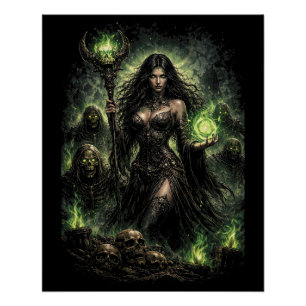 Poster Reine de la Flamme Verte