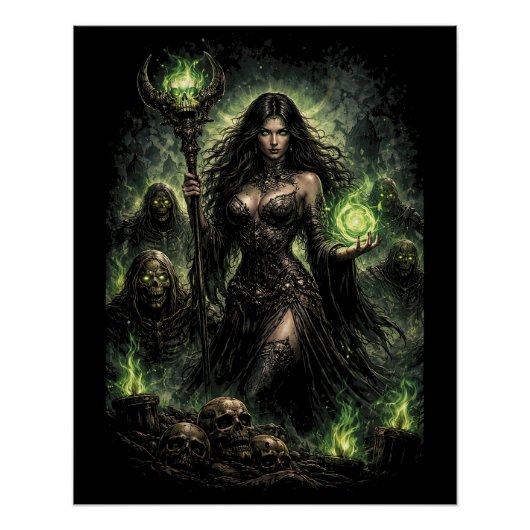 Poster Reine de la Flamme Verte (Devant)