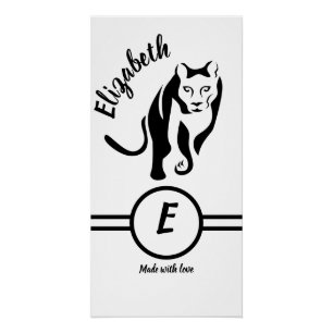 Poster Reine de la Lion noire de la chasse