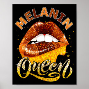 Poster Reine de la mélanine Femme africaine Mois de l'his