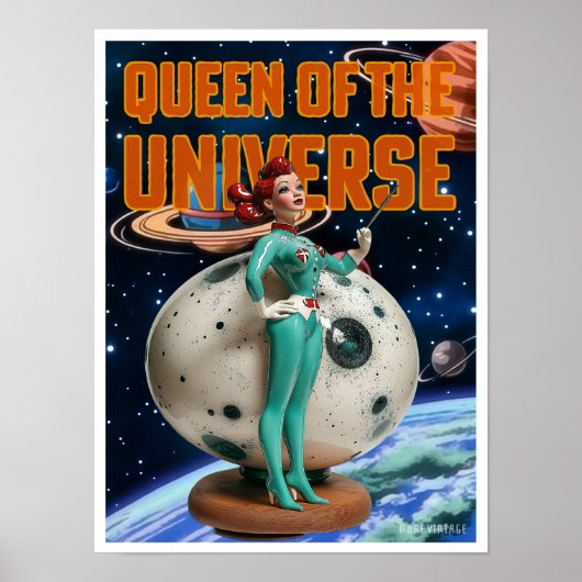 POSTER REINE DE L'UNIVERS IMPRIMÉ SCI-FI (Devant)