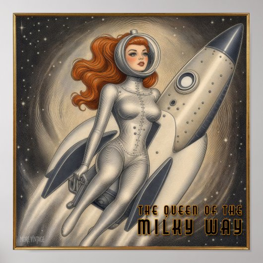 POSTER REINE DE L'UNIVERS IMPRIMÉ SCI-FI (Devant)