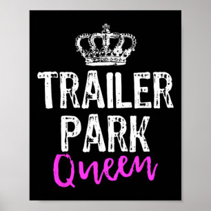 Poster Reine de Trailer Park Drôle de Cadeau de Camping d