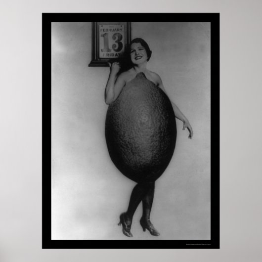 Poster Reine des citrons le vendredi 13 1920 (Devant)