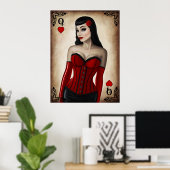 Poster Reine des Coeurs (Bureau à domicile)