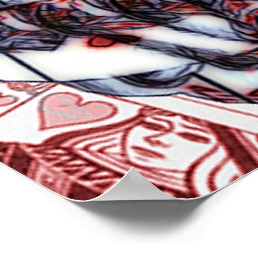 Poster Reine des Coeurs (Alice-in-Wonderland) (Coin)