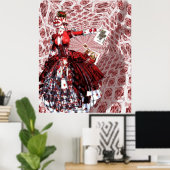 Poster Reine des Coeurs (Alice-in-Wonderland) (Bureau à domicile)
