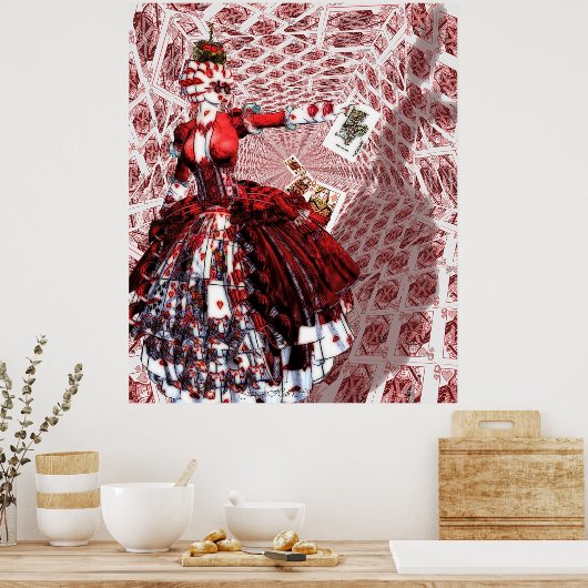 Poster Reine des Coeurs (Alice-in-Wonderland) (Cuisine)