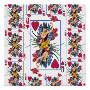 Poster Reine des coeurs et des fleurs