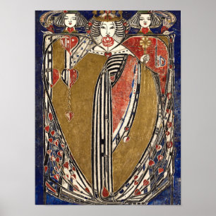 Poster Reine des coeurs par Margaret Macdonald Mackintosh