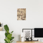 Poster Reine des fées teintée de sépia avec une créature (Bureau à domicile)