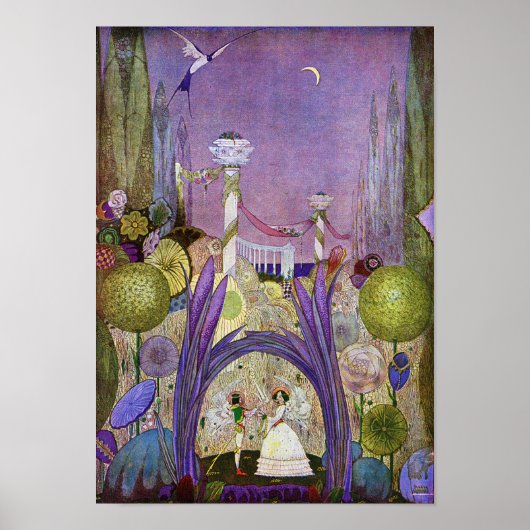 Poster Reine des fleurs de Thumbelina Imprimer (Devant)