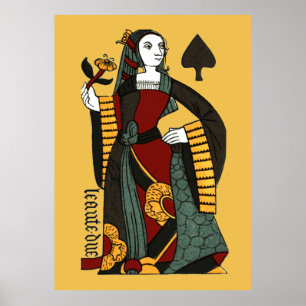 Poster Reine des pique