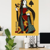 Poster Reine des pique (Bureau à domicile)