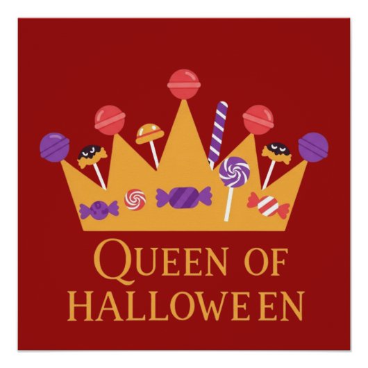 Poster Reine d'Halloween (Devant)