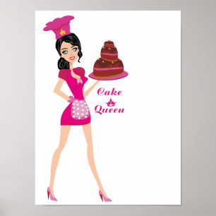 Poster Reine du gâteau