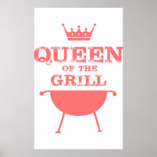 Poster Reine Du Grill, Rose