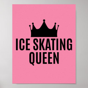 Poster Reine du patinage sur glace - Patinage sur glace
