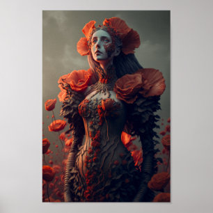 Poster Reine du pavot