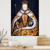 POSTER REINE ELIZABETH 1 CORONATION 1559 (Cuisine)