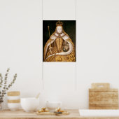 Poster Reine Elizabeth I à Coronation Robes (Cuisine)