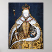Poster Reine Elizabeth I d'Angleterre à Coronation Robe (Devant)