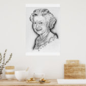 Poster Reine Elizabeth II (Cuisine)