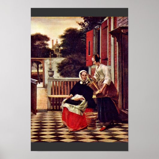 Poster Reine Et Serveuse De Hooch Pieter De (Meilleure Qu (Devant)