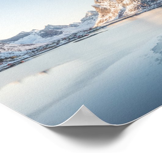 Poster Reine Lofoten Norvège (Coin)
