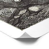 Poster Reine médiévale et son dragon de pois (Coin)