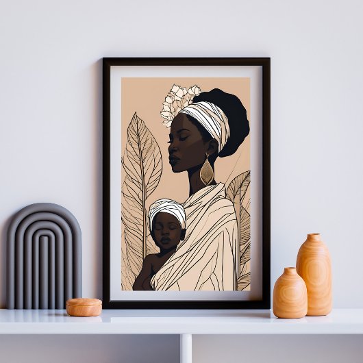 Poster Reine Mère Sérénité