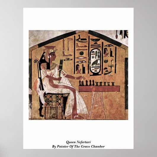 Poster Reine Nefertari Par Peintre De La Chambre Grave (Devant)