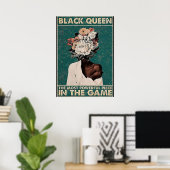 Poster Reine Noire dans le Jeu (Bureau à domicile)