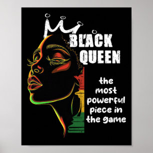 Poster Reine noire Les échecs les plus puissants Histoire