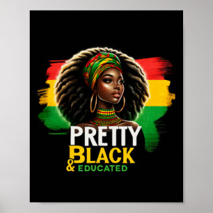 Poster Reine Noire Plutôt Noire Et Éduquée Noir Histor