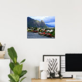 Poster Reine, Norvège (Bureau à domicile)
