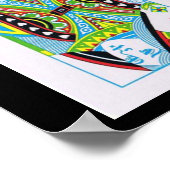 Poster Reine, Roi, Jack des Coeurs (Coin)