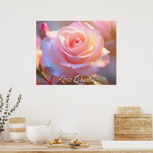 Poster Reine rose (édition iridescente) (Cuisine)