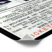 Poster Reine Titanique De L'Océan - Ligne Étoile Blanche (Coin)