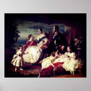 Poster Reine Victoria et Prince Albert - Famille royale