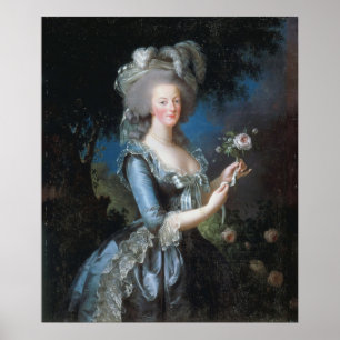 Poster Reine vintage Marie Antoinette De France