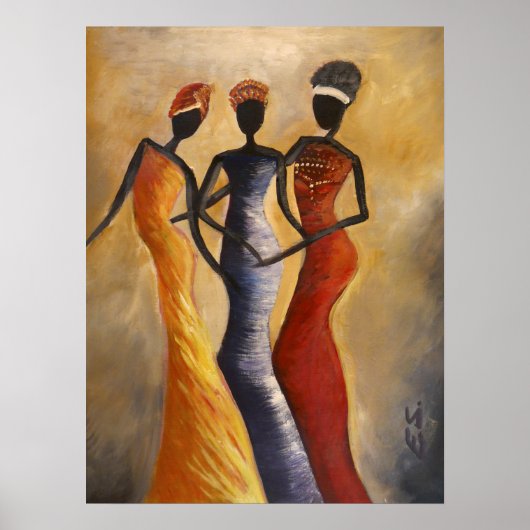 Poster Reines africaines (Devant)