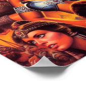 Poster Reines guerrières vintages (Coin)