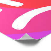 Poster RÉINITIALISER REFOCUS REDÉMARRER Lettres de bulles (Coin)