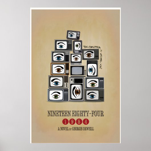 Poster Réinterprétation de l'original de 1984 de George (Devant)