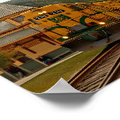 Poster Réinventer les itinéraires : Cartographie Abstrait (Coin)