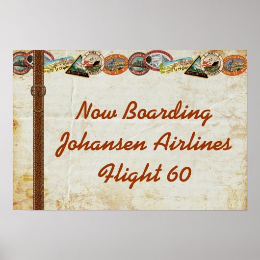 Poster Reisbagage (Voorkant)