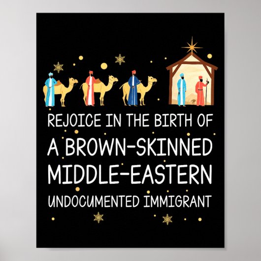 Poster Rejoice In The Birth Of A Brown Skinned Christian  (Devant)